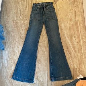 American Eagle Super Hi-Rise Flare Jeans